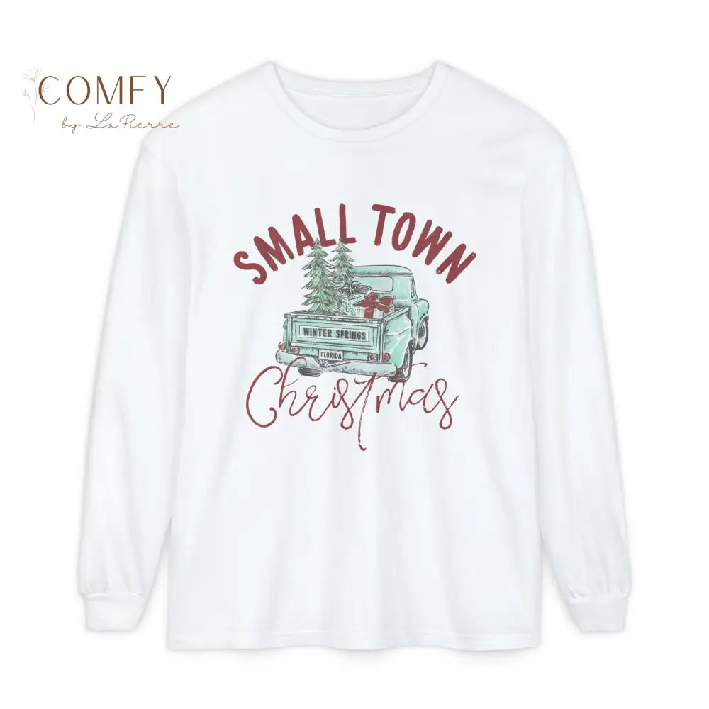 Winter Springs Florida Small Town Christmas - Unisex Long Sleeve T-Shirt (S-3XL) White / S Long-sleeve