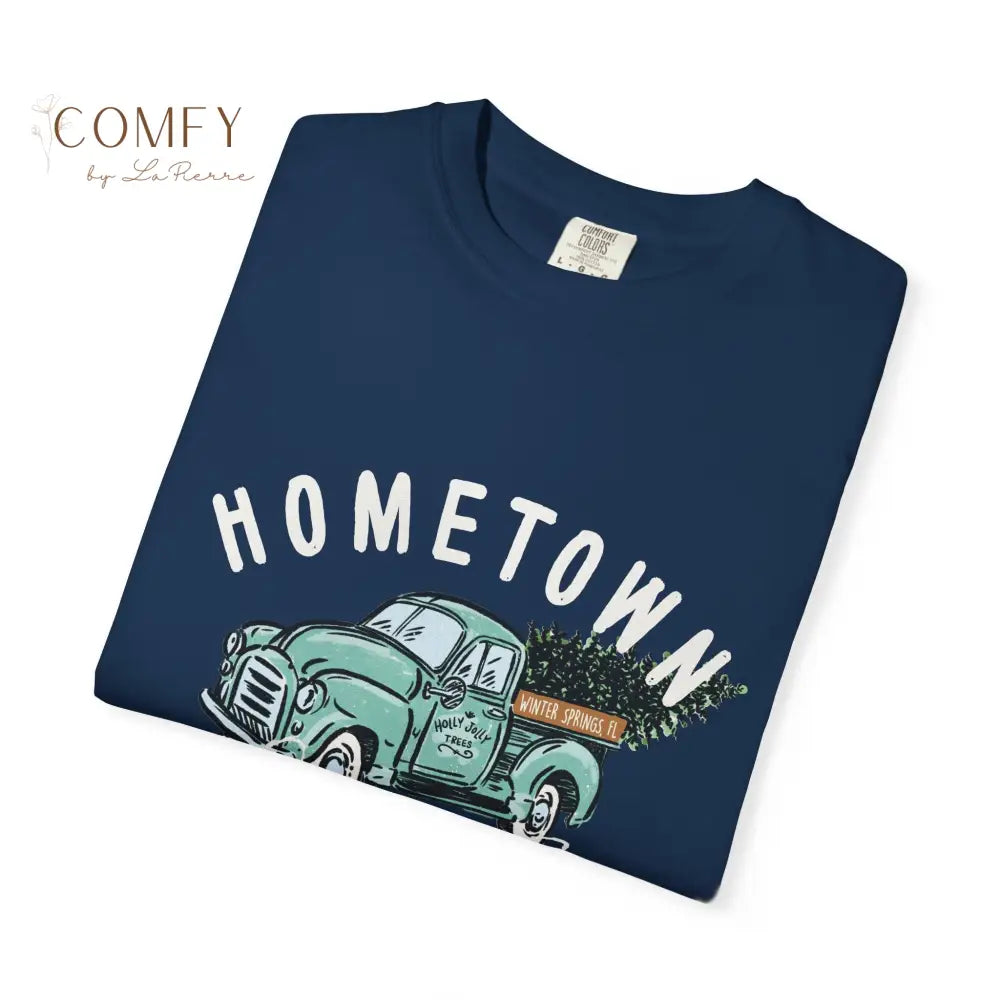 Winter Springs Hometown Christmas - Unisex Garment-Dyed T-shirt (S-4XL) T-Shirt