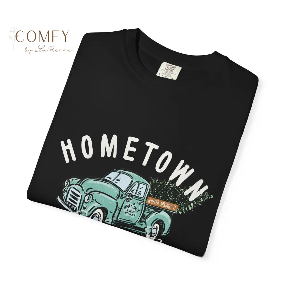 Winter Springs Hometown Christmas - Unisex Garment-Dyed T-shirt (S-4XL) T-Shirt
